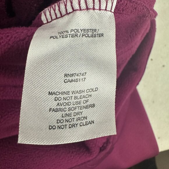 Natural Reflections Women's XL Burgundy Polyester Hooded Jacket - Picture 4 of 6